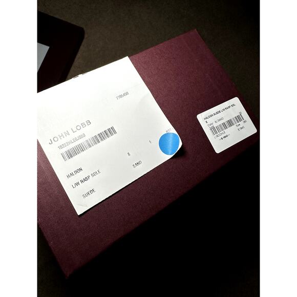 JOHN LOBB Mens Haldon Suede Shoes Size US 9 NEW in Sand Leather Shoes - Picture 5 of 7